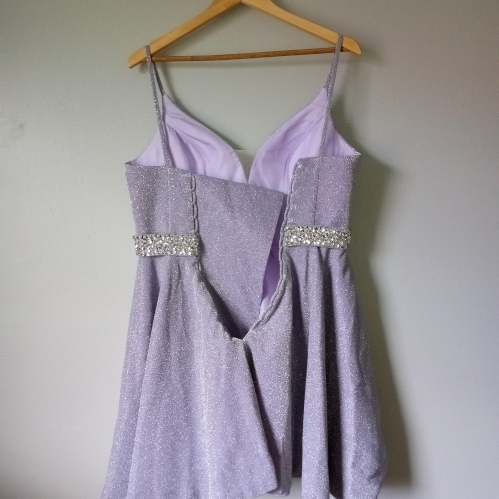 Lavender Rhinestone Dress - Picture 3 of 5